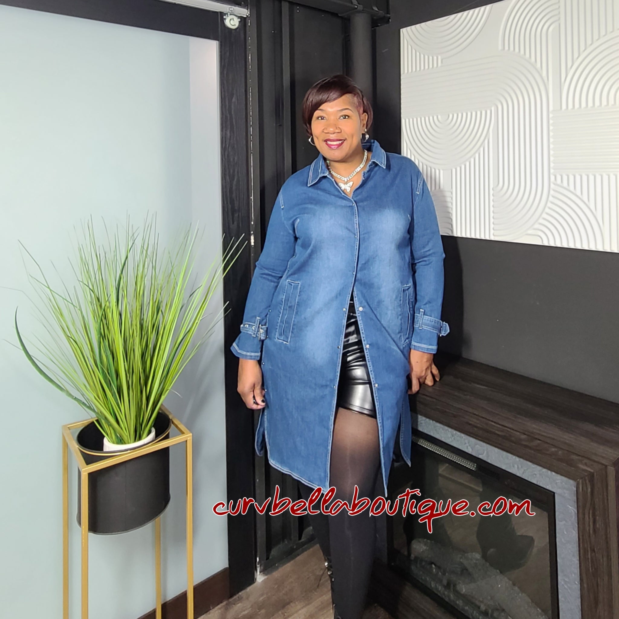 Simply Sassy Denim Jacket Dress
